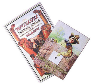 Dollhouse Miniature Gun Posters